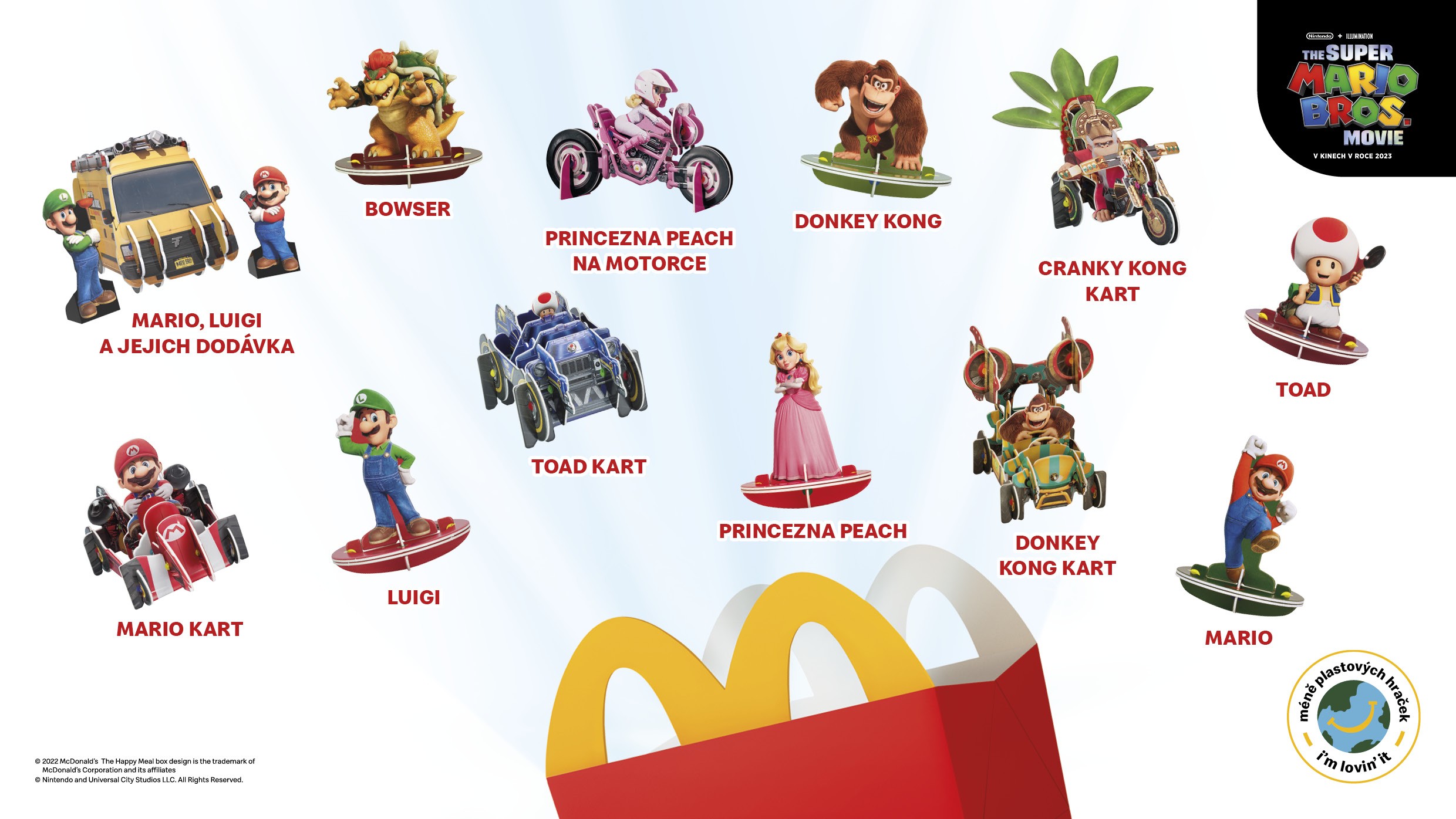 Dobrodružství s postavičky postavičkami Super Mario Maria už čekají!