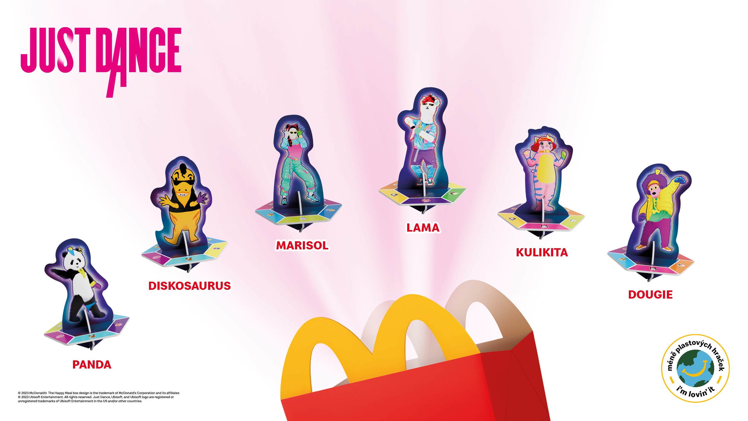 Roztočte to s postavičkami ze hry Just Dance!