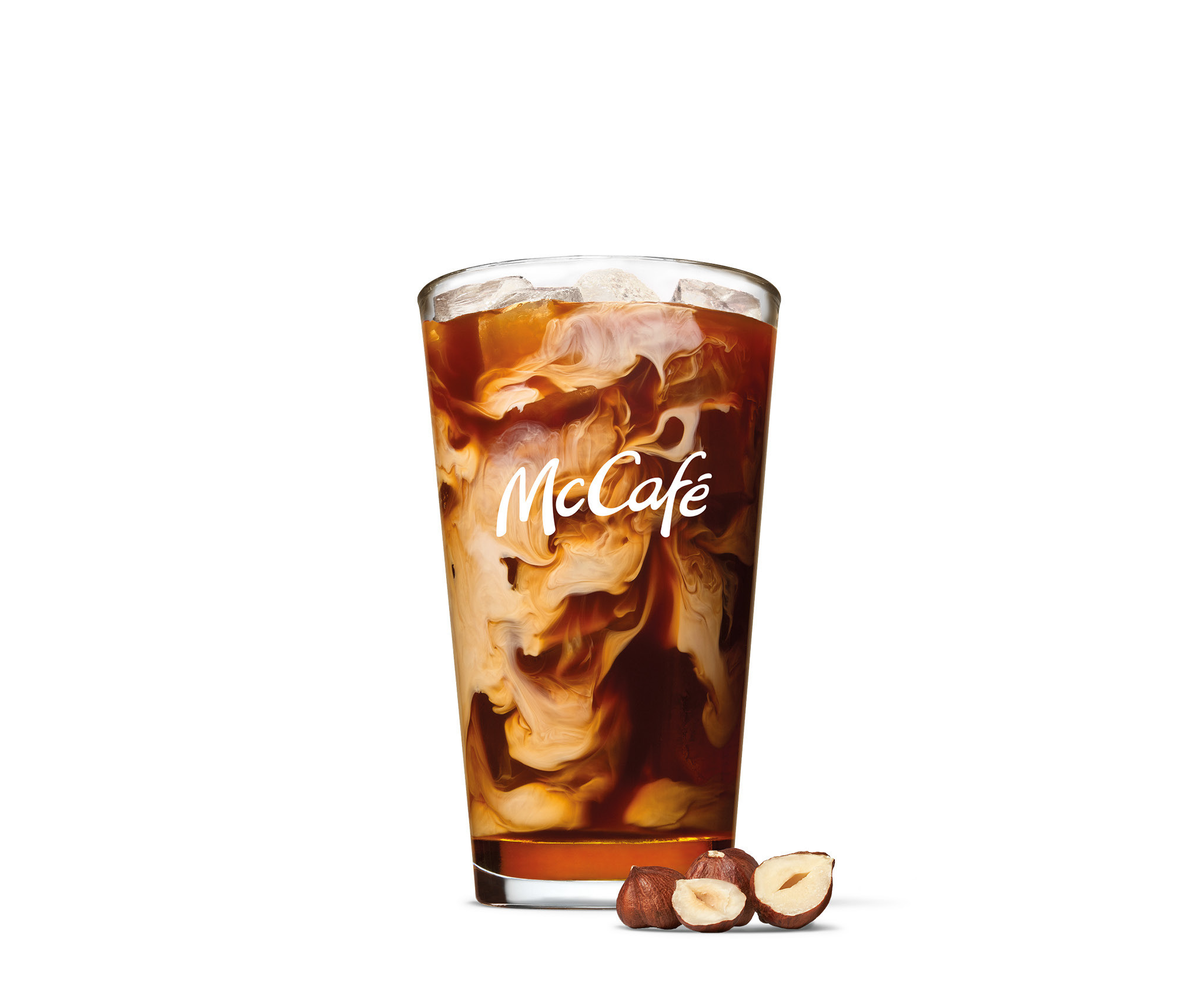 Oříškové ledové latte